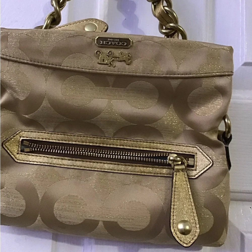 Coach Gold Chain Clutch - Picture 4 of 7